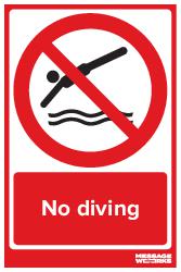 No diving