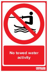 No towed water activity