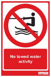 No towed water activity