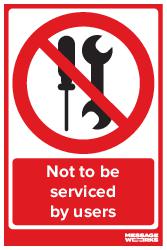 Not to be serviced by users