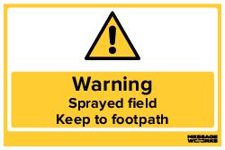 SPRAYED FIELD KEEP TO FOOTPATH (54060)
