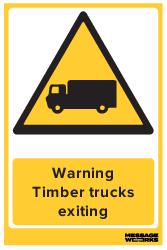 TIMBER TRUCKS EXITING (92733)