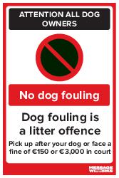 NO DOG FOULING (18017)