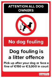 NO DOG FOULING (18017)