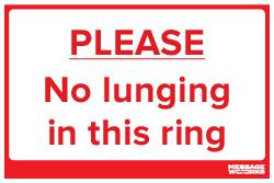 NO LUNGING (27464)