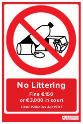 NO LITTERING (74372)