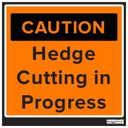 HEDGE CUTTING IN PROGRESS (21875)