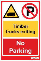 TIMBER TRUCKS EXITING (08679)