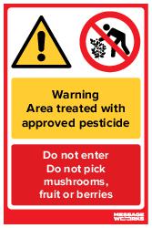 AREA TREATED WITH PESTICIDE (56193)