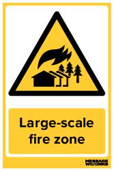 Large-scale fire zone
