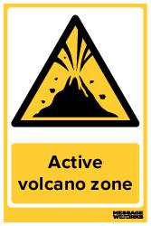 Active volcano zone