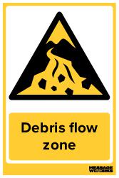 Debris flow zone