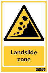 Landslide zone