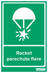 Rocket parachute flare