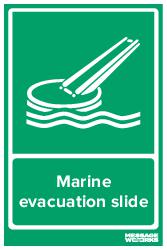 Marine evacuation slide