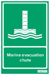 Marine evacuation chute