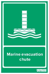 Marine evacuation chute