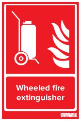 Wheeled fire extinguisher