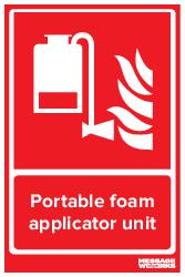 Portable foam applicator unit