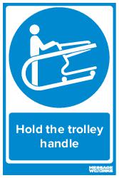 Hold the trolley handle
