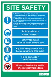 SITE SAFETY NOTICE (73909)