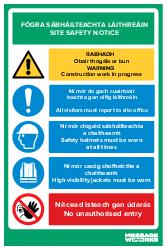 BILINGUAL SITE SAFETY NOTICE (73960)