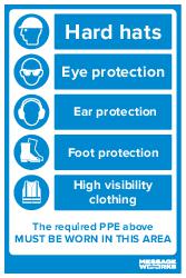 REQUIRED PPE MUST BE WORN IN THIS AREA (83317)