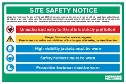 SITE SAFETY NOTICE (73980)