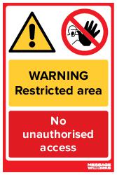 RESTRICTED AREA (71873)