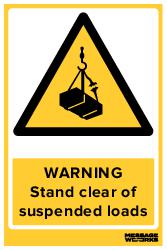 STAND CLEAR OF SUSPENDED LOADS (77614)