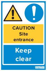 SITE ENTRANCE KEEP CLEAR (73880)