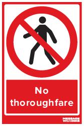 NO THOROUGHFARE (81814)
