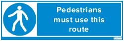 PEDESTRIANS MUST USE THIS ROUTE (83773)