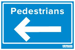 PEDESTRIANS ARROW LEFT (75465)