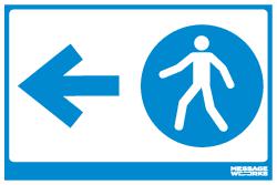 PEDESTRIANS ARROW LEFT (83267)