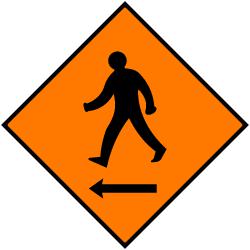 PEDESTRIANS CROSS TO LEFT (75957)