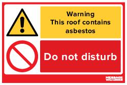 ROOF CONTAINS ASBESTOS (73953)