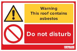 ROOF CONTAINS ASBESTOS (73953)