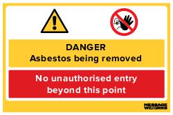 ASBESTOS BEING REMOVED (73957)