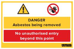 ASBESTOS BEING REMOVED (73957)