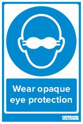 WEAR OPAQUE EYE PROTECTION (83653)