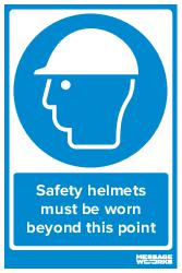 SAFETY HELMETS MUST BE WORN (83741)