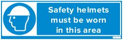 SAFETY HELMETS MUST BE WORN (83900)