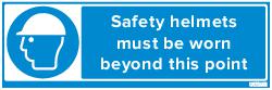 SAFETY HELMETS MUST BE WORN (83762)