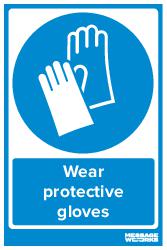 WEAR PROTECTIVE GLOVES (83755)