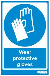 WEAR PROTECTIVE GLOVES (83755)