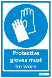 PROTECTIVE GLOVES MUST BE WORN (83358)